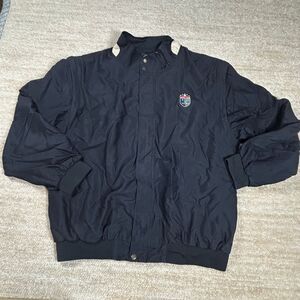 AHEAD Jacket Mens XL Bomber Windbreaker Embroidered World Golf Hall of Fame